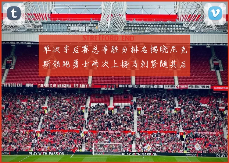 单次季后赛总净胜分排名揭晓尼克斯领跑勇士两次上榜马刺紧随其后